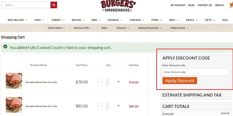 Burgers' Smokehouse Discount Code