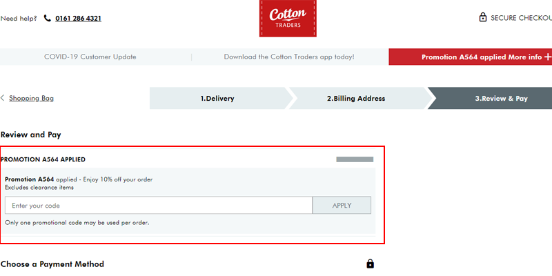 cotton traders coupon codes