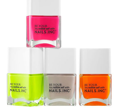 Nails Inc. Naked In Neon Nail Polish set