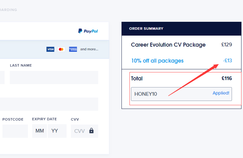 Top CV discount code uk