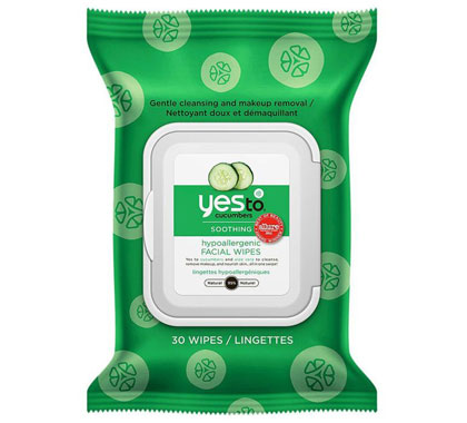 Yes To Cucumbers Soothing Hypoallergenic Facial Wipes