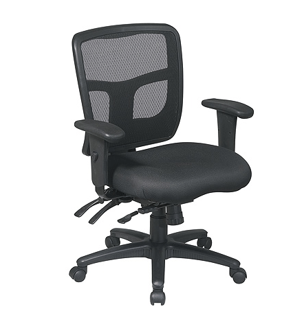 Office Star ProGrid Mid-Back Mesh Adjustable Chair