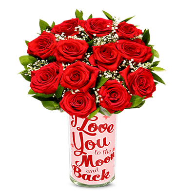 One Dozen Long Stemmed Red Roses