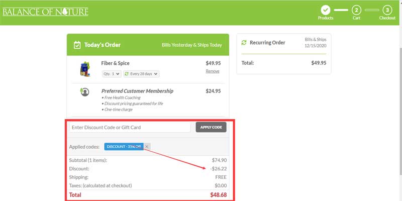 Balance of Nature Discount Code