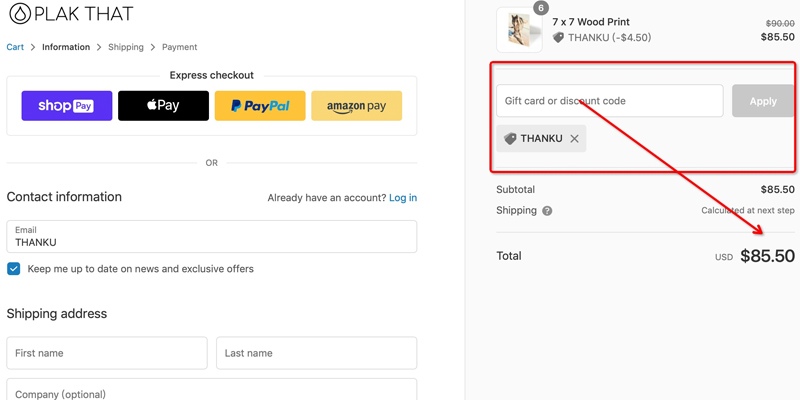 Plak That discount code