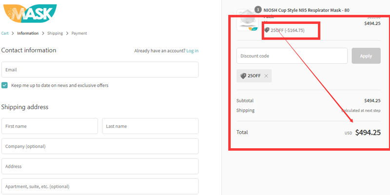 n95 mask co discount code 