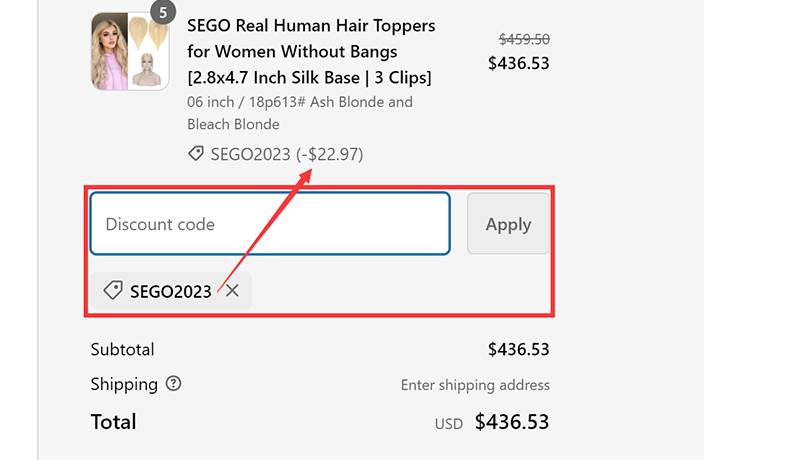 Segohair Coupon Codes 