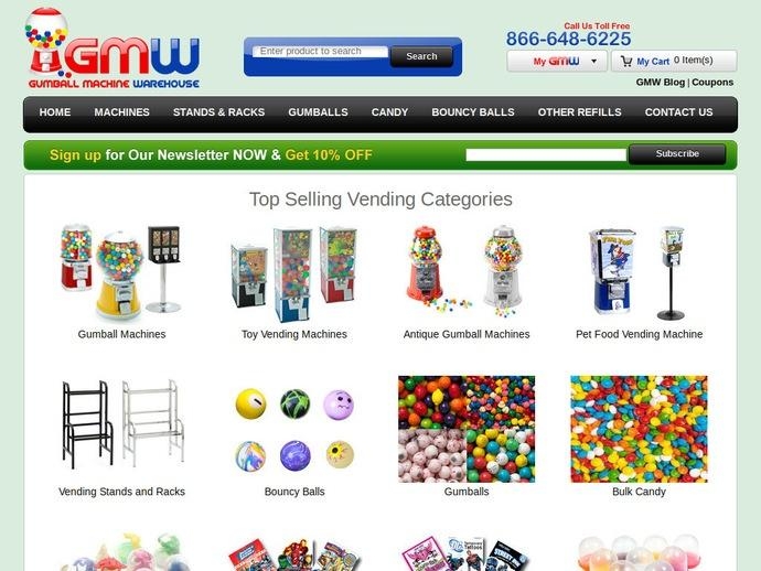 Best 50 Off Gumball Machine Warehouse Coupon Codes & Promo Codes