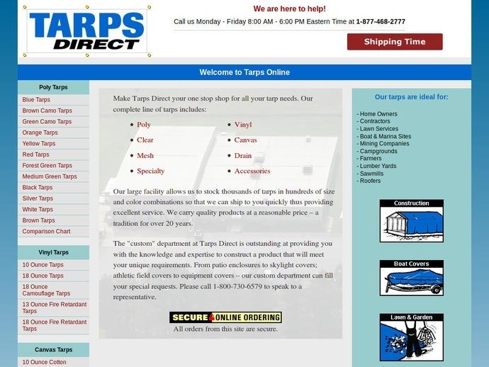 50% Off Tarps Direct Coupon Codes & Promo Codes March